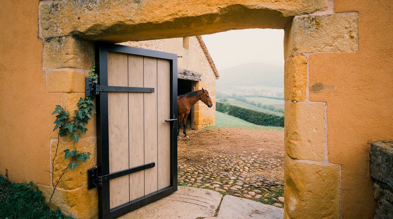Entrée, La Ferme de l'Ouest, centre équestre à Chabanière