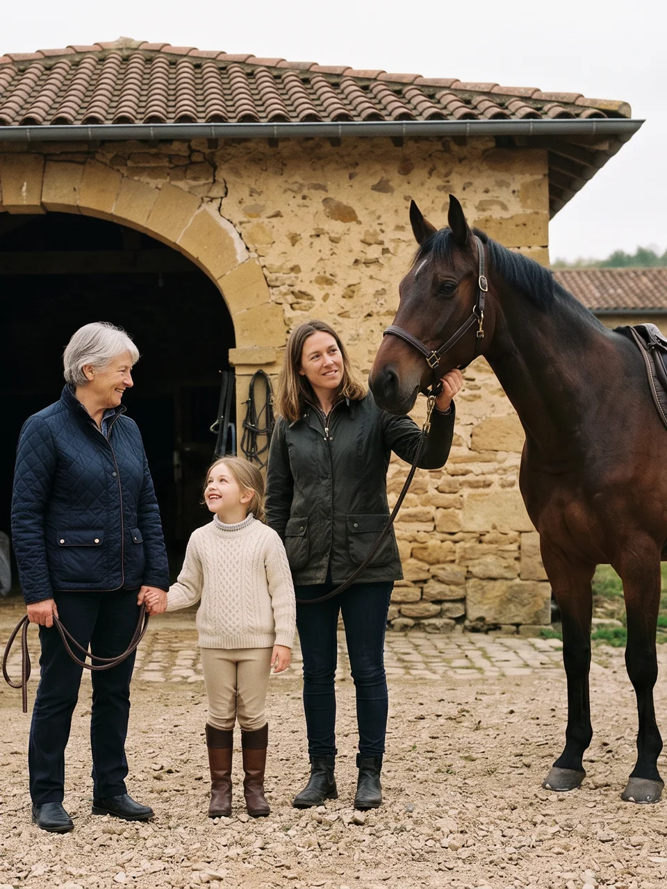 L'équipe, La Ferme de l'Ouest, centre équestre à Chabanière